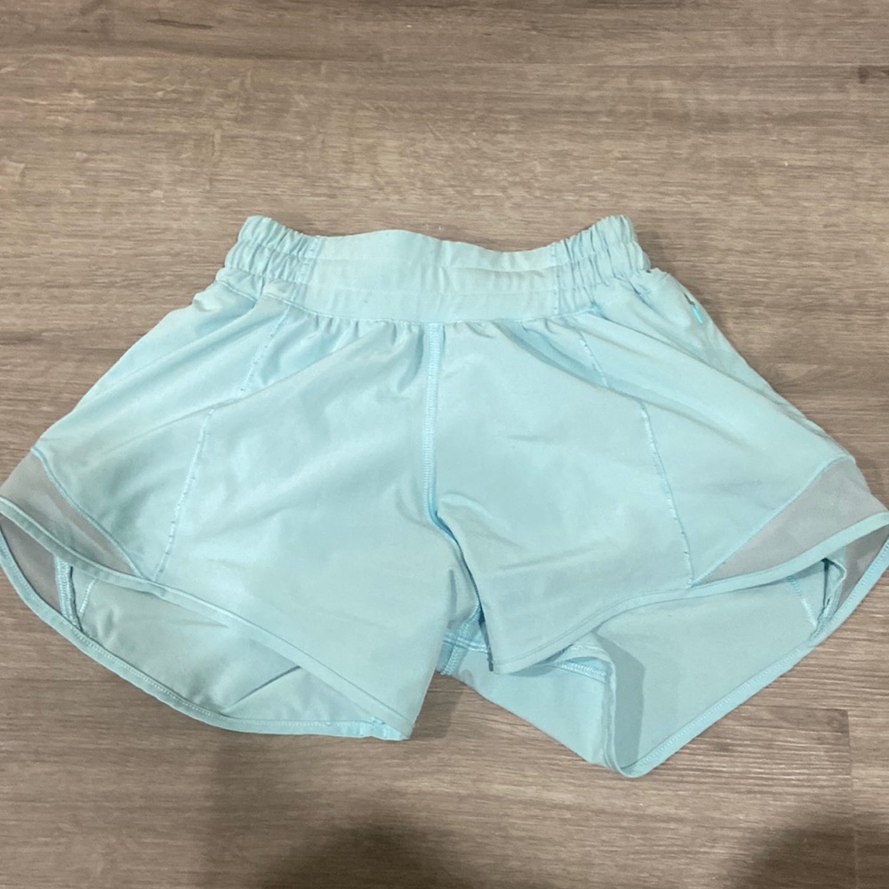 Blue Lululemon hotty hot shorts
